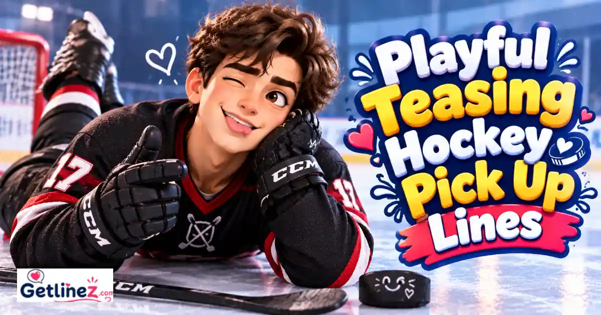 Playful Teasing Hockey Pick Up Lines
