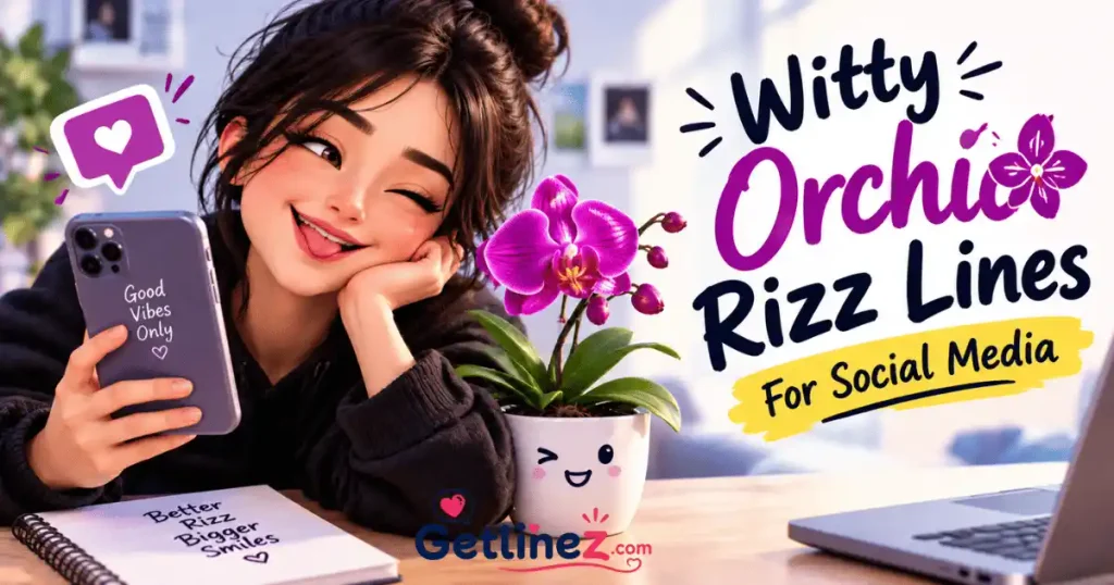 Witty Orchid Rizz Lines For Social Media