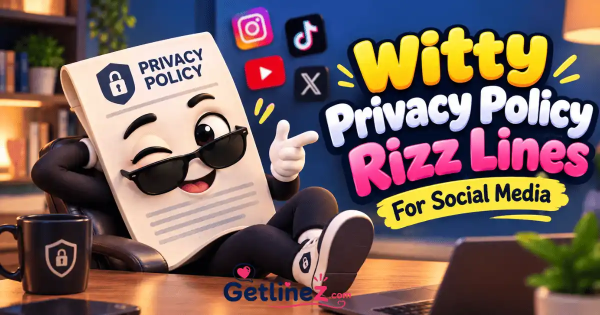 Witty Privacy Policy Rizz Lines For Social Media