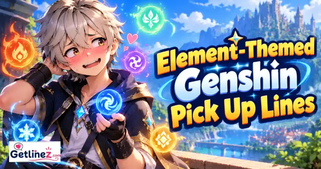 Element Themed Genshin Pick Up Lines