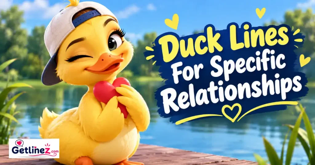 Duck Lines For Specific Relationships