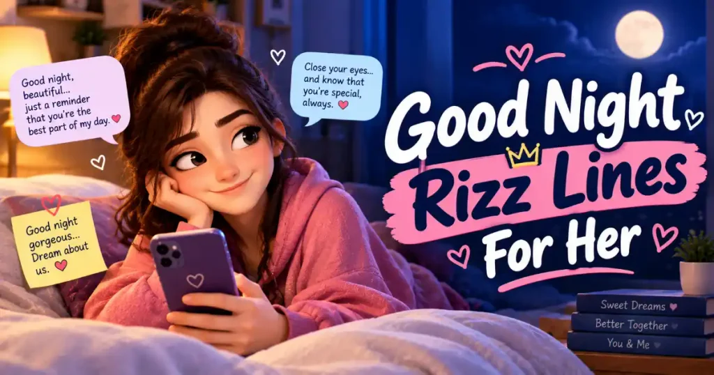Good Night Rizz Lines For Her